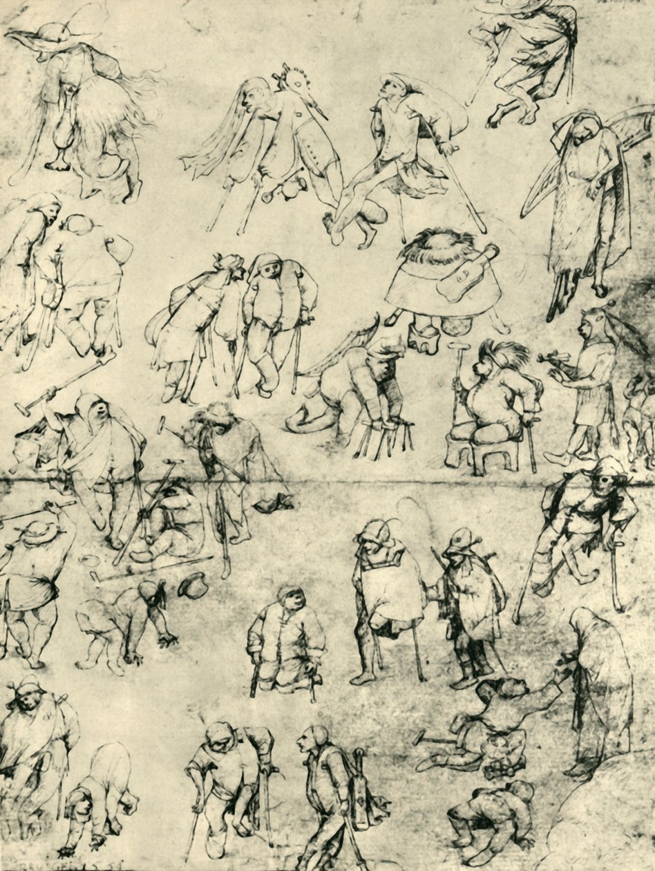 Koldusok, 15-16. század, 1943 alkotó: Hieronymus Bosch