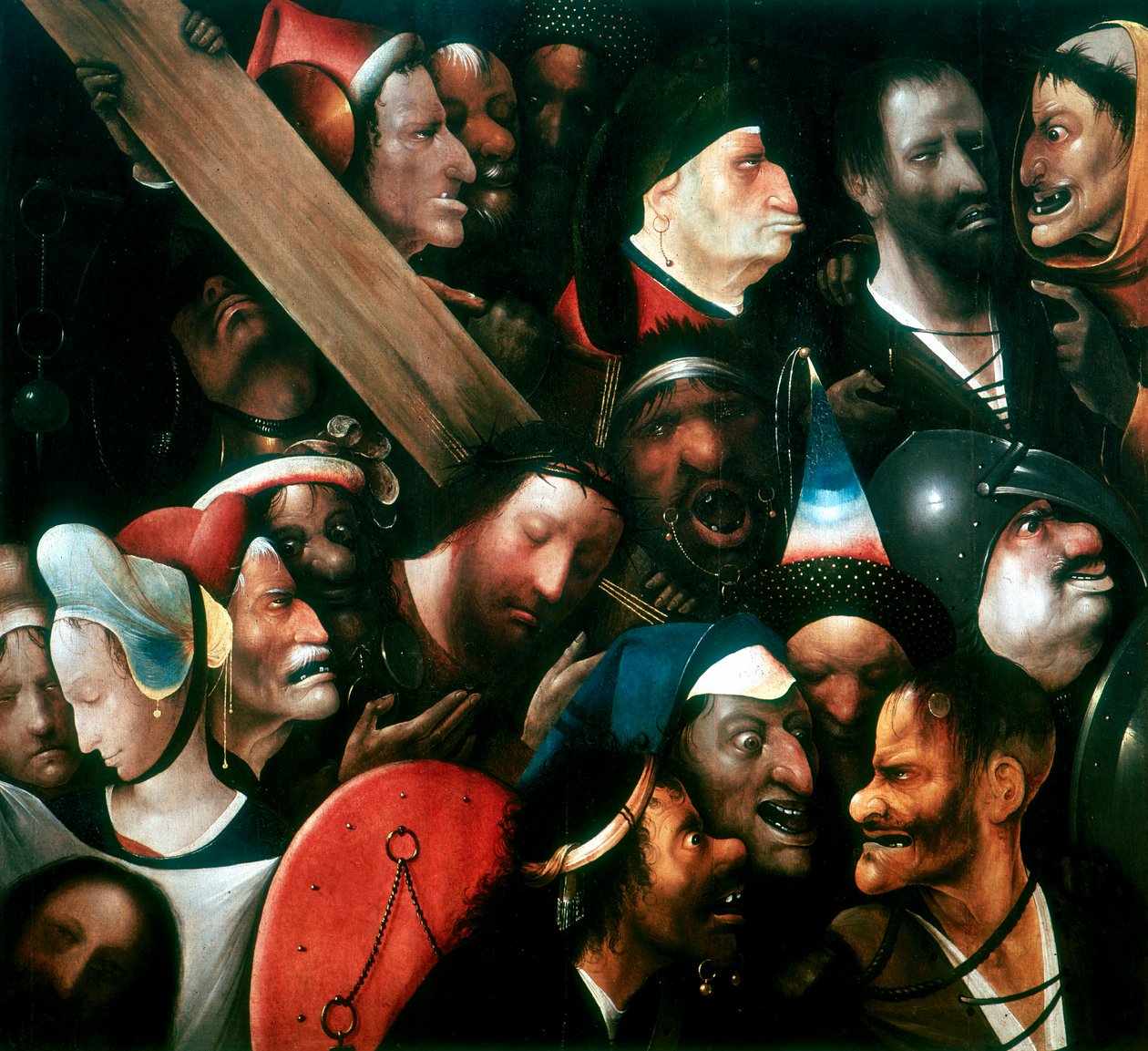 Kereszthordozás, c1480-1516 alkotó: Hieronymus Bosch