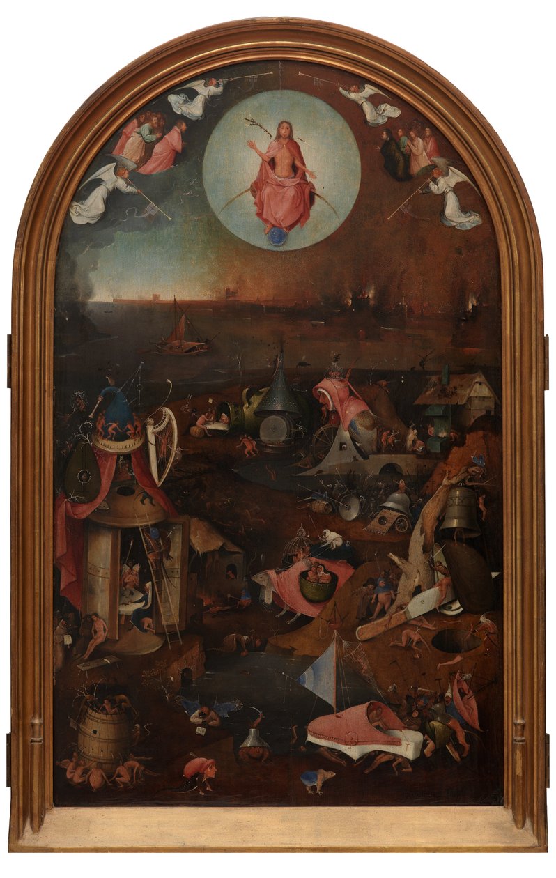 Az utolsó ítélet központi táblája (olaj a táblára) alkotó: Hieronymus Bosch