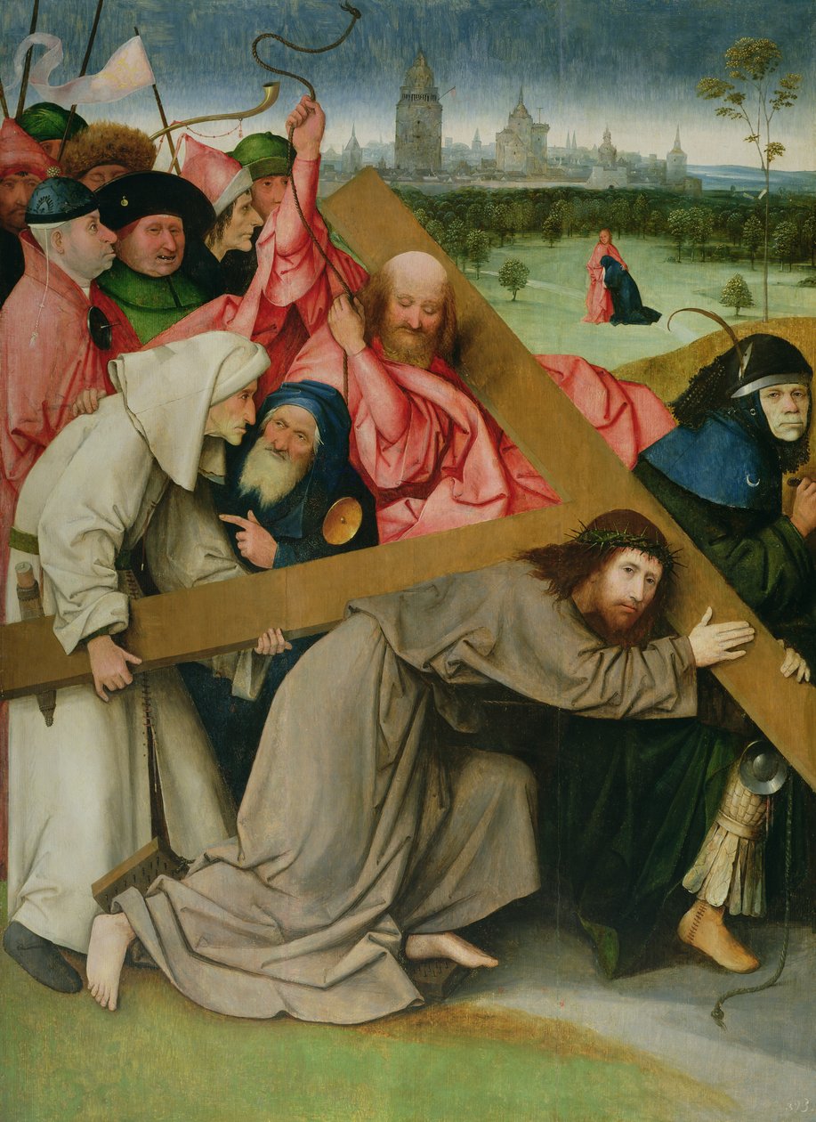 A keresztet hordozó Krisztus alkotó: Hieronymus Bosch