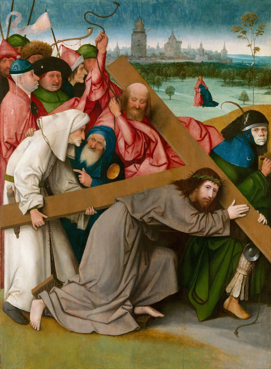 A keresztet hordozó Krisztus c. 1500. alkotó: Hieronymus Bosch
