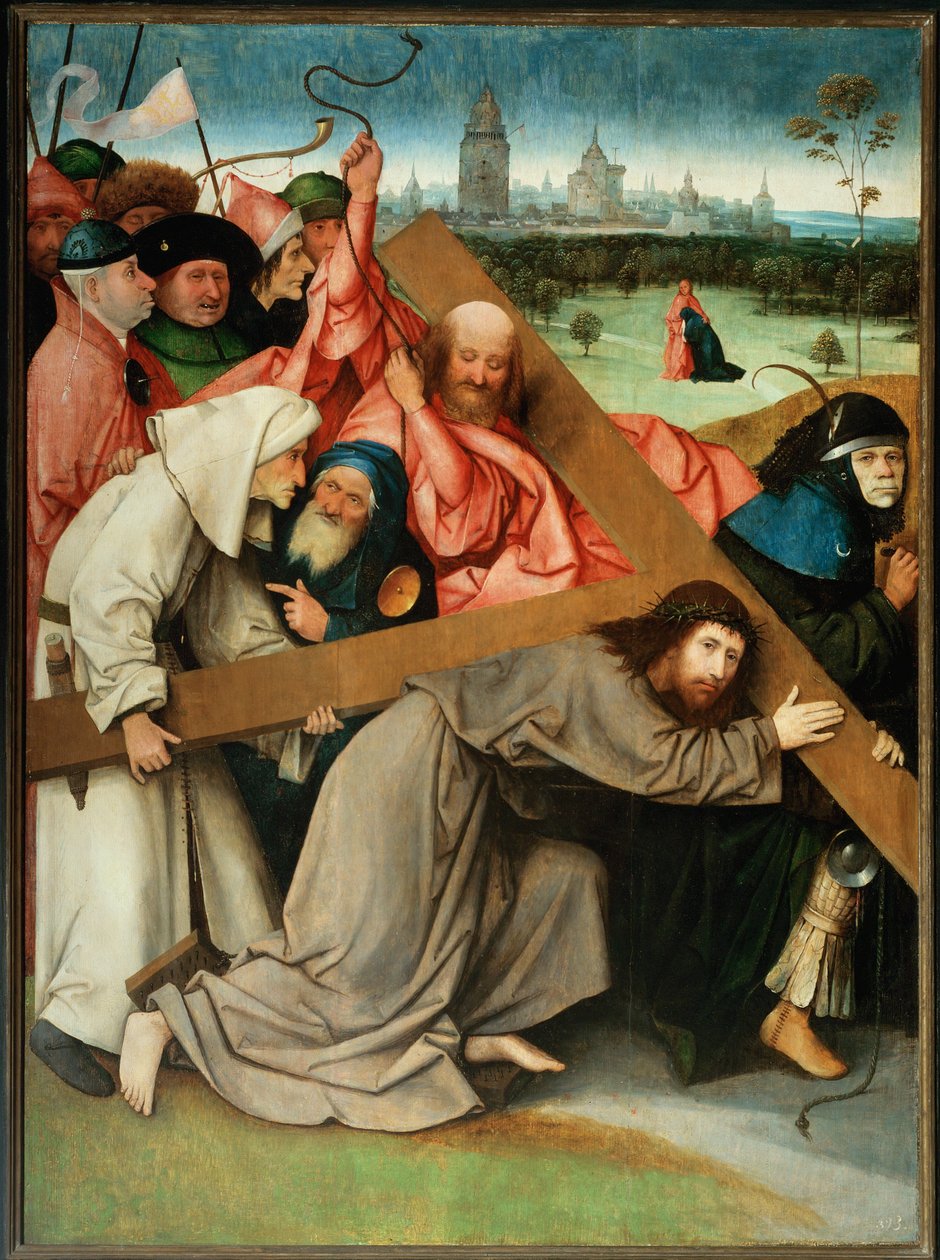 Kereszthordozó Krisztus (festmény fára) alkotó: Hieronymus Bosch