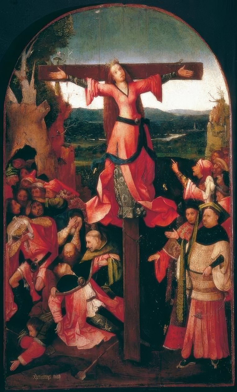 Szent Julia (vagy Liberata) keresztre feszítése alkotó: Hieronymus Bosch