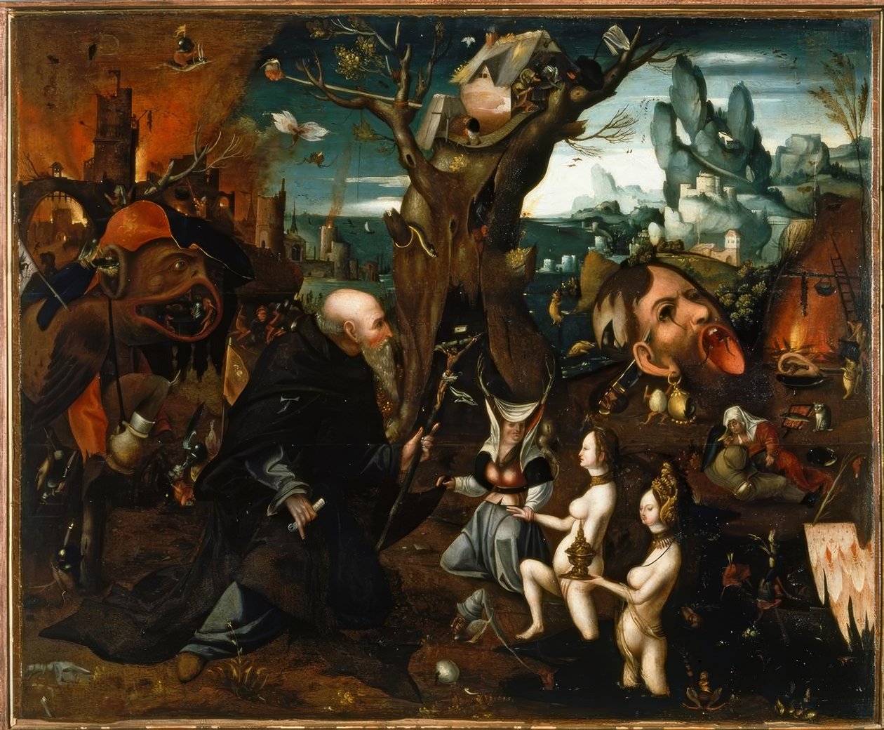 Szent Antal kísértése alkotó: Hieronymus Bosch
