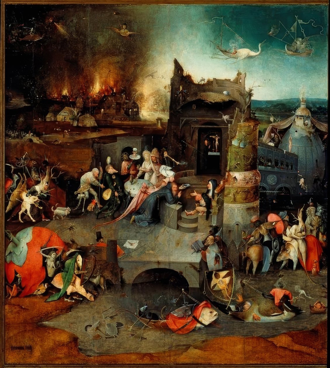 Szent Antal kísértése alkotó: Hieronymus Bosch