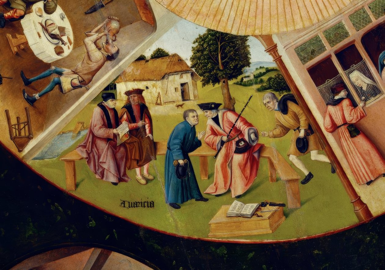 A hét főbűn és a négy utolsó dolog alkotó: Hieronymus Bosch