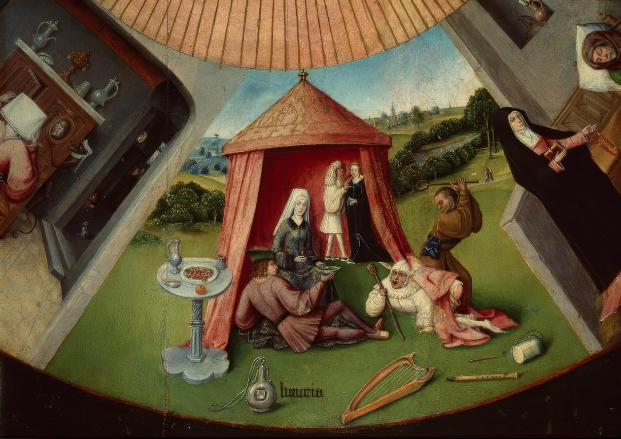 A hét főbűn és a négy utolsó dolog alkotó: Hieronymus Bosch