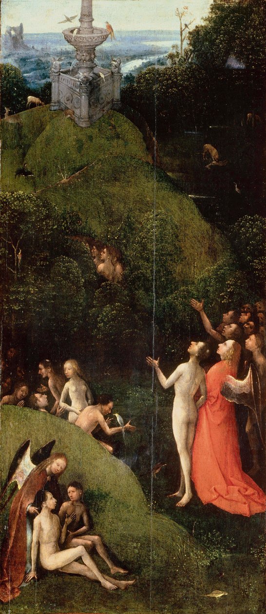 Földi Paradicsom. Forró: Négy látomás a túlvilágról par Bosch, Hieronymus (1450-1516 körül). Olaj, fa, méret: 88,5x39,8, kb 1490-1510, Palazzo Grimani, Velence alkotó: Hieronymus Bosch