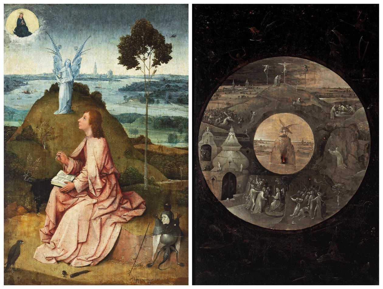 János Patmoszon / Jelenetek Krisztus szenvedéséből alkotó: Hieronymus Bosch