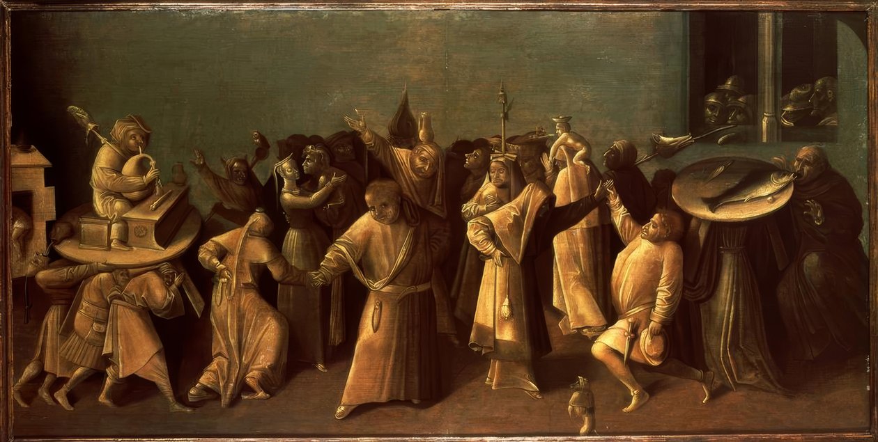 Farsangi csata böjttel alkotó: Hieronymus Bosch