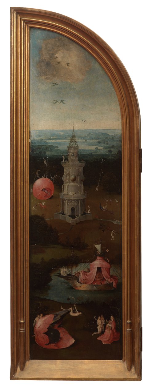 Az utolsó ítélet bal oldali panelje (olaj a táblán) alkotó: Hieronymus Bosch