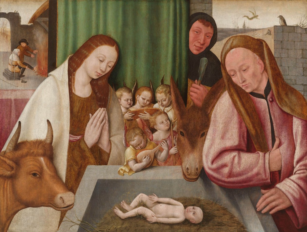 Születés, 1550-1600 körül alkotó: Hieronymus Bosch