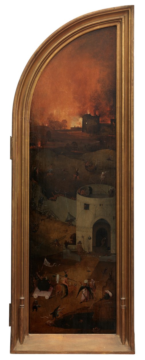 Az utolsó ítélet jobb oldali panele (olaj a táblán) alkotó: Hieronymus Bosch