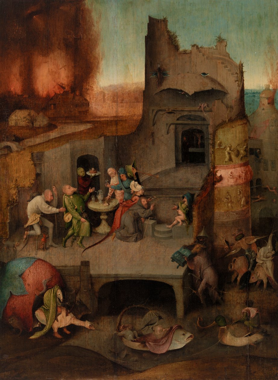 Szent Antal megkísértése alkotó: Hieronymus Bosch