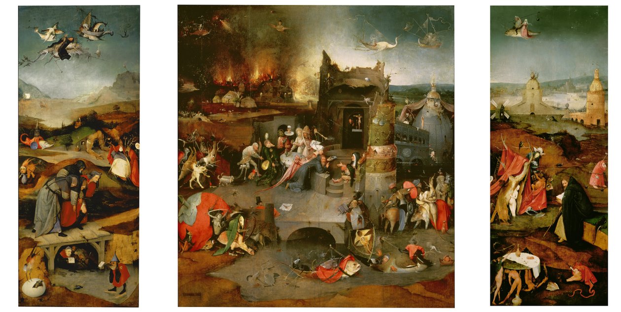 Szent Antal megkísértése, 1501 körül alkotó: Hieronymus Bosch
