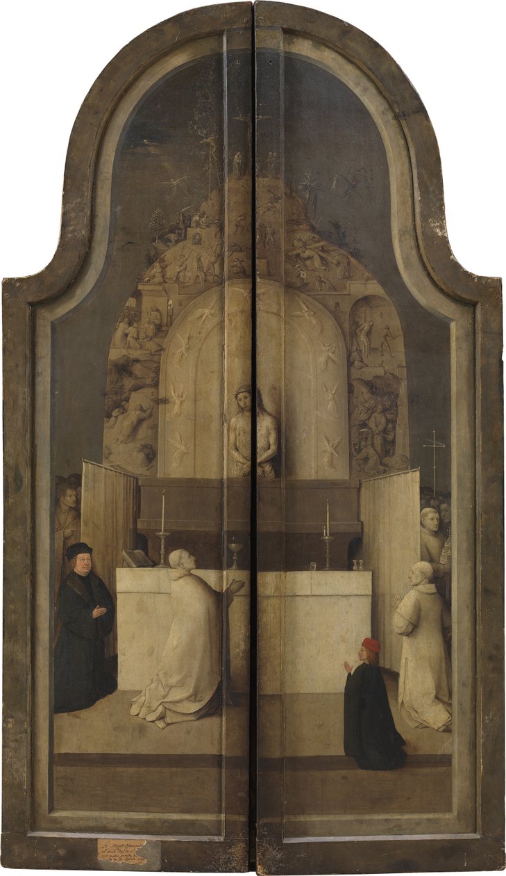 A királyok imádása. Triptichon, fordított alkotó: Hieronymus Bosch