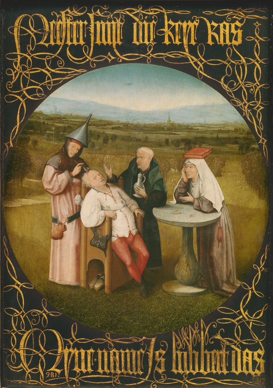 The Cure of Folly, 1494 körül (olaj, panel) alkotó: Hieronymus Bosch