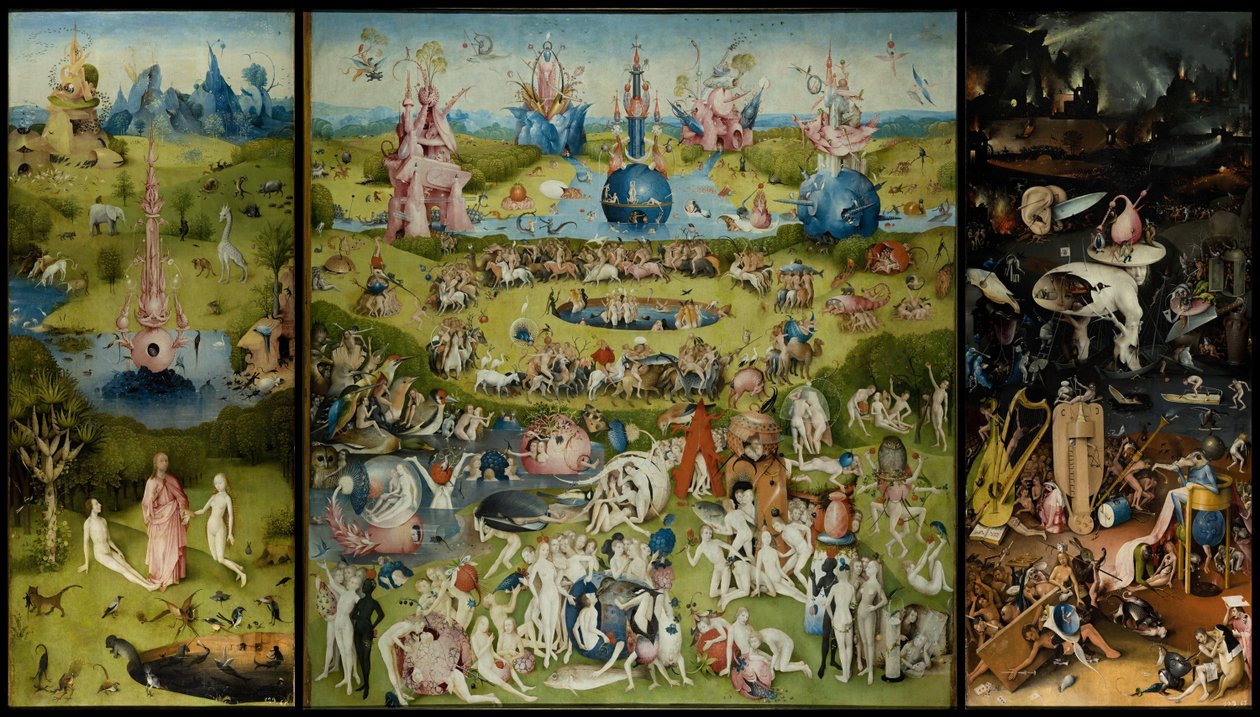 A földi gyönyörök kertje, 1490-1500 alkotó: Hieronymus Bosch