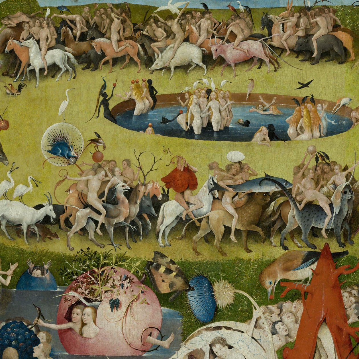 A földi gyönyörök kertje, 1490-1500 alkotó: Hieronymus Bosch