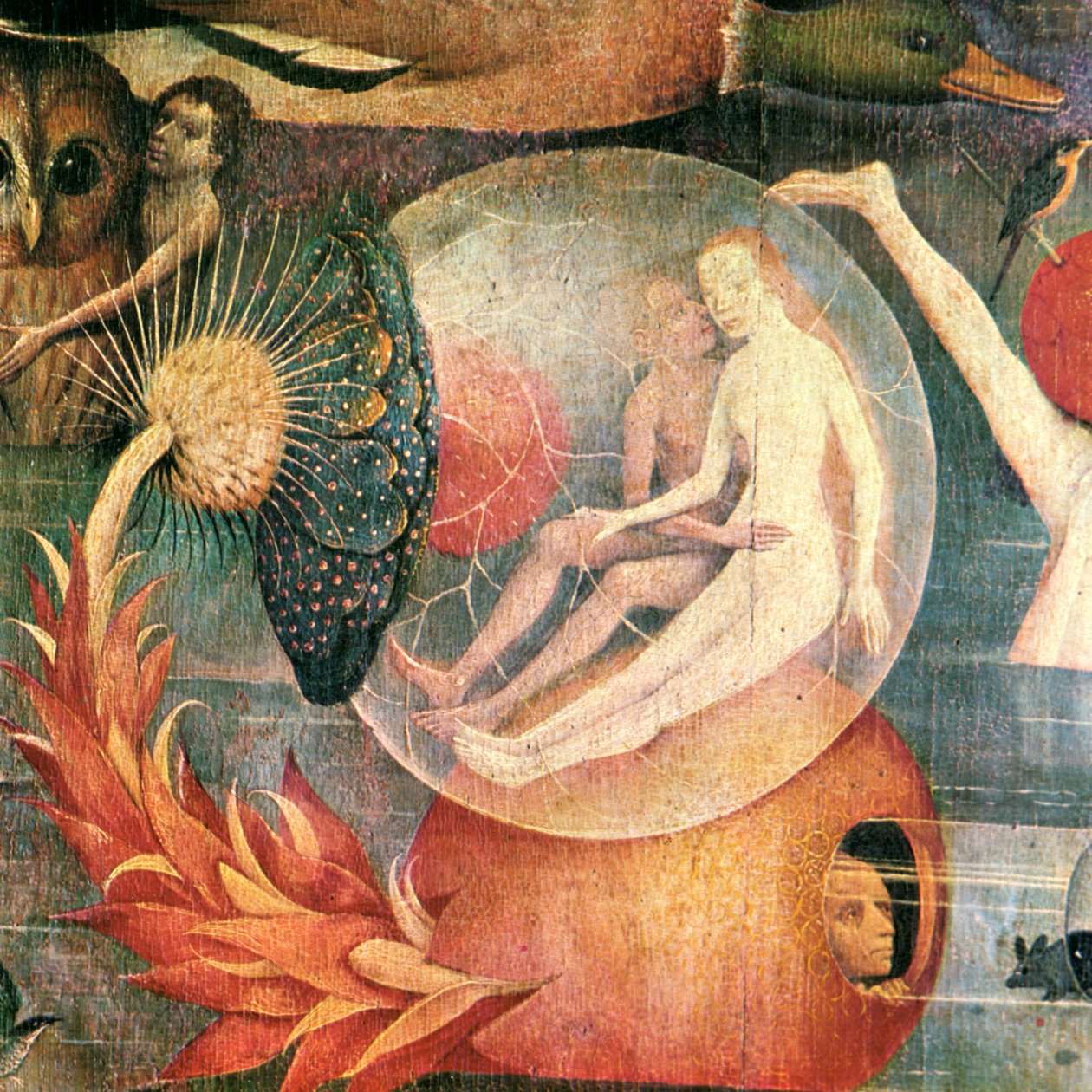 A Földi örömök kertje A középső panel részlete, c. 1500 alkotó: Hieronymus Bosch
