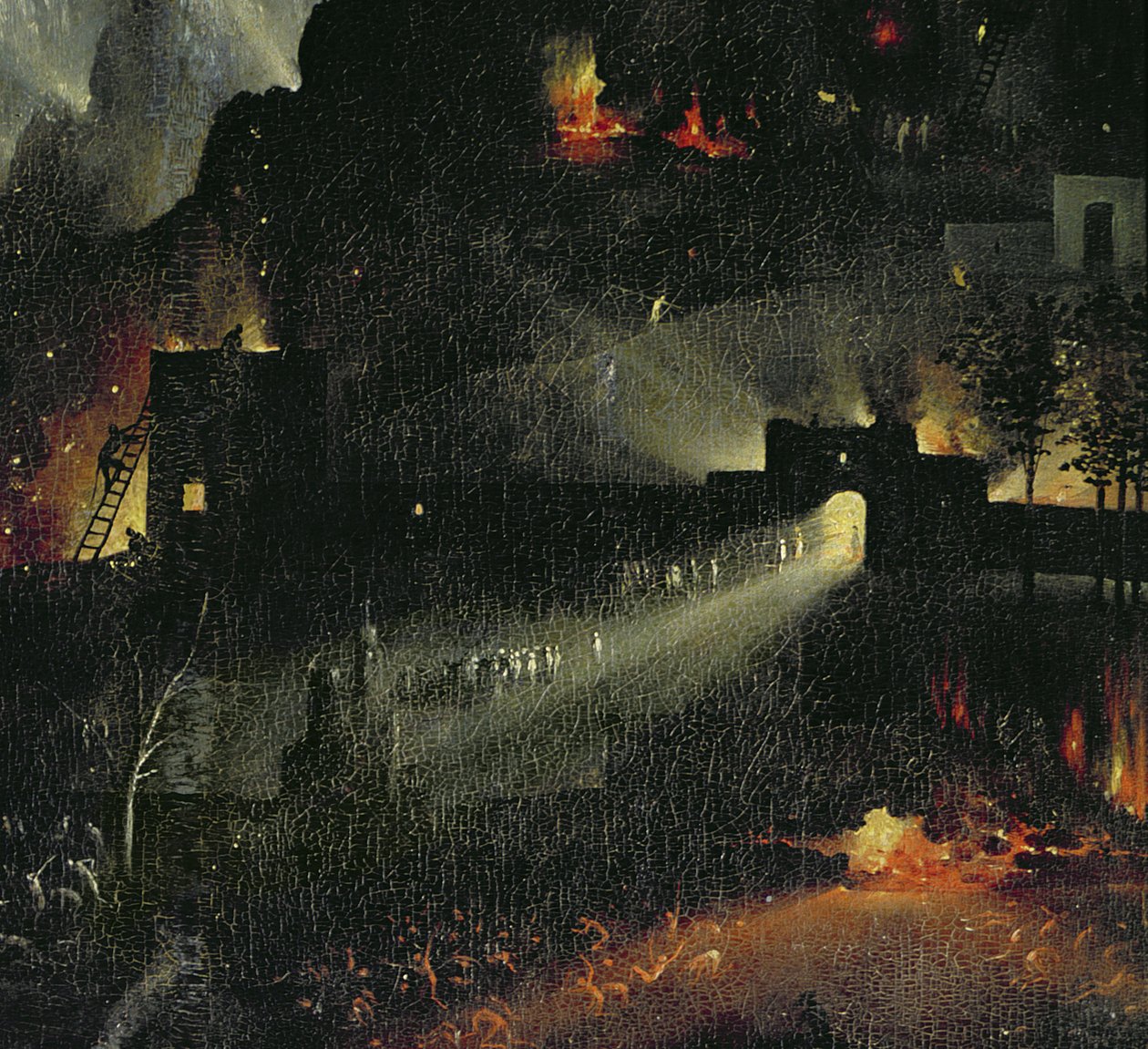 A Földi örömök kertje, 1500 körül (3425 részlet) alkotó: Hieronymus Bosch