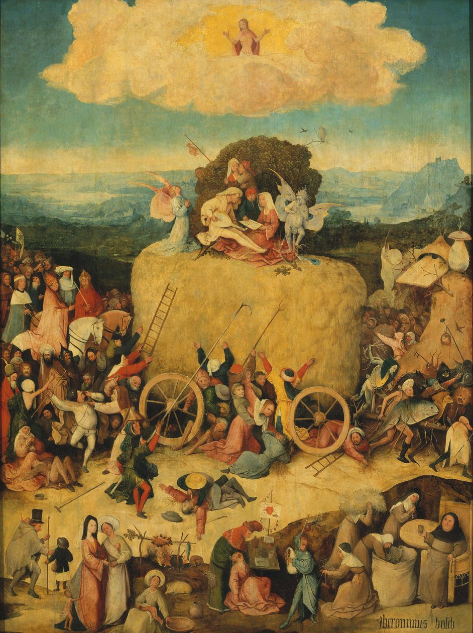 A Haywain Triptych Central panel, c. 1516 alkotó: Hieronymus Bosch