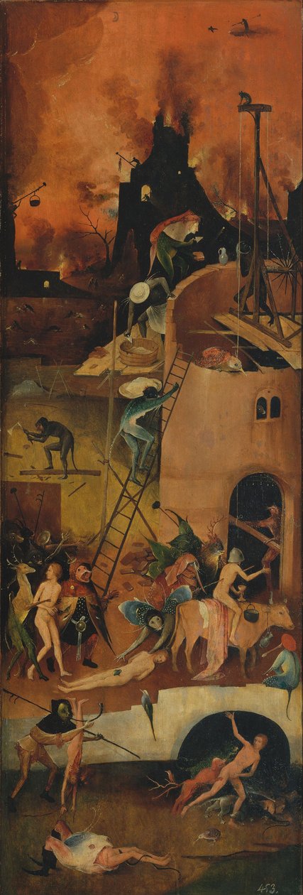A Haywain triptichon jobb oldali panel, c. 1516 alkotó: Hieronymus Bosch