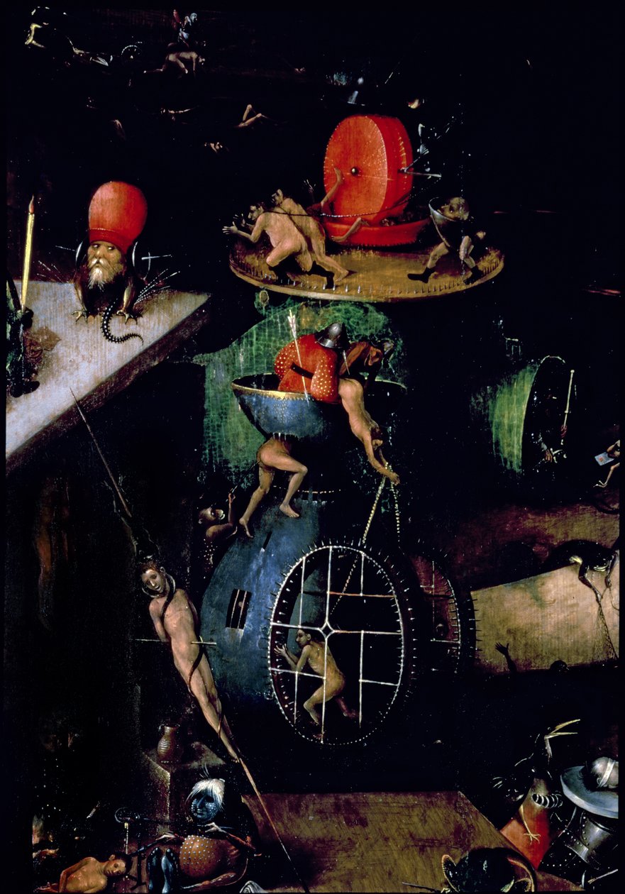 Az utolsó ítélet (oltárkép): Egy urna részlete alkotó: Hieronymus Bosch
