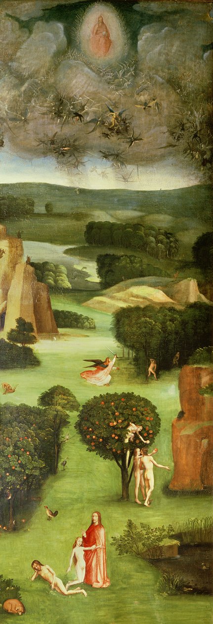 Az utolsó ítélet (oltárkép): A bal szárny belseje alkotó: Hieronymus Bosch