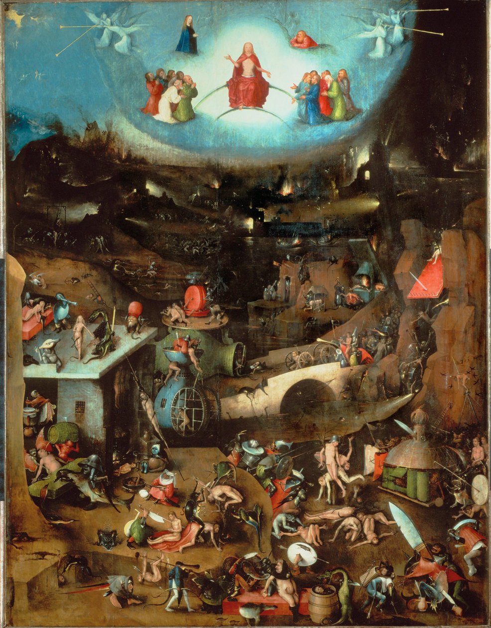 Az utolsó ítélet, középső tábla (olaj, tölgyfa) alkotó: Hieronymus Bosch