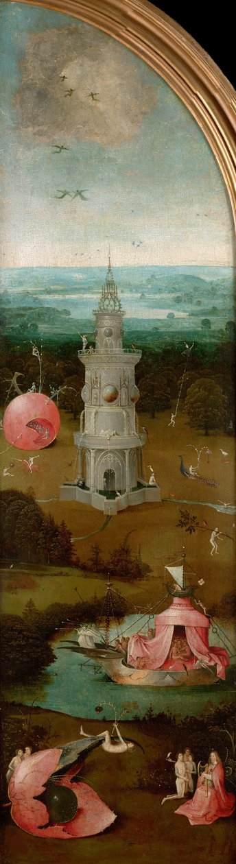 Az utolsó ítélet triptichonja, bal oldali panel, kb. 1490-1510. alkotó: Hieronymus Bosch