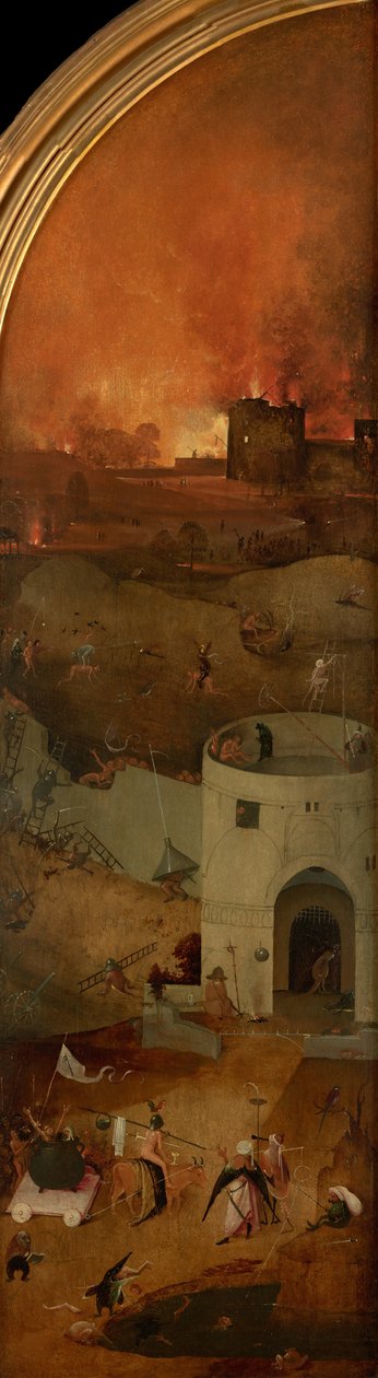 Az utolsó ítélet triptichonja, jobb oldali panel, kb. 1490-1510. alkotó: Hieronymus Bosch