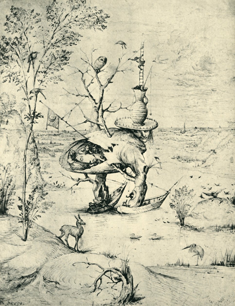 The Tree-Man, c1505, 1943. alkotó: Hieronymus Bosch