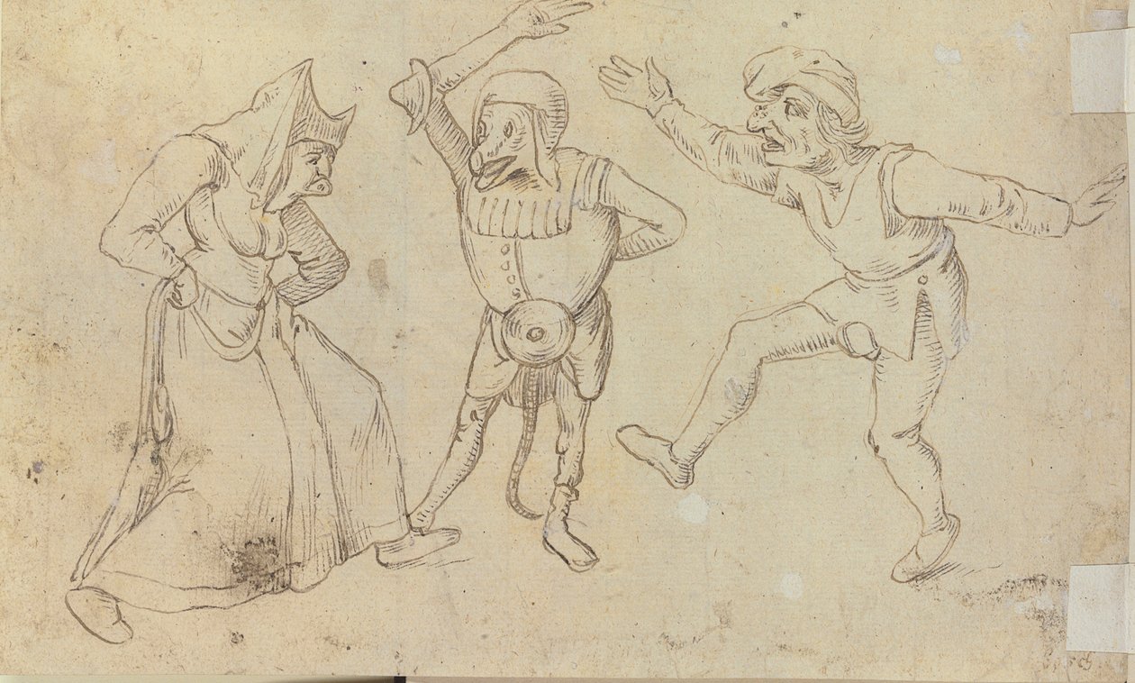 Három táncoló figura alkotó: Hieronymus Bosch