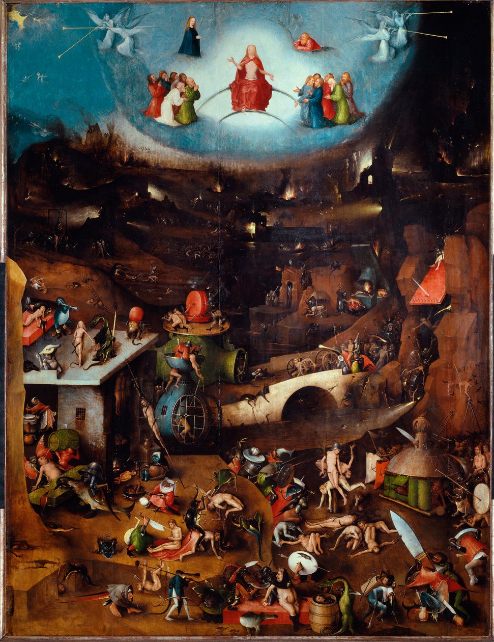 Az utolsó ítélet triptikusa, központi tábla, 1504 körül (fára festett festmény) alkotó: Hieronymus Bosch