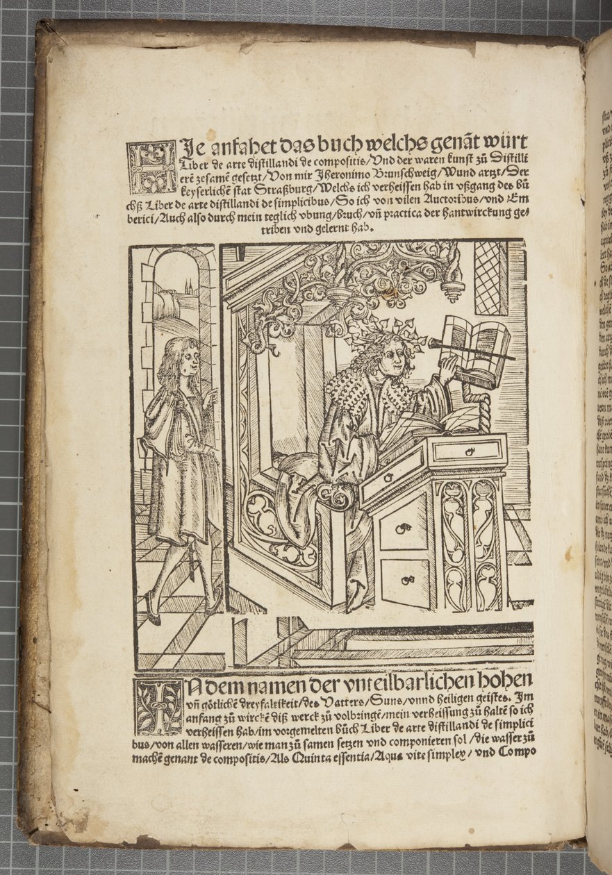 A könyv lepárlása alkotó: Hieronymus Brunschwig