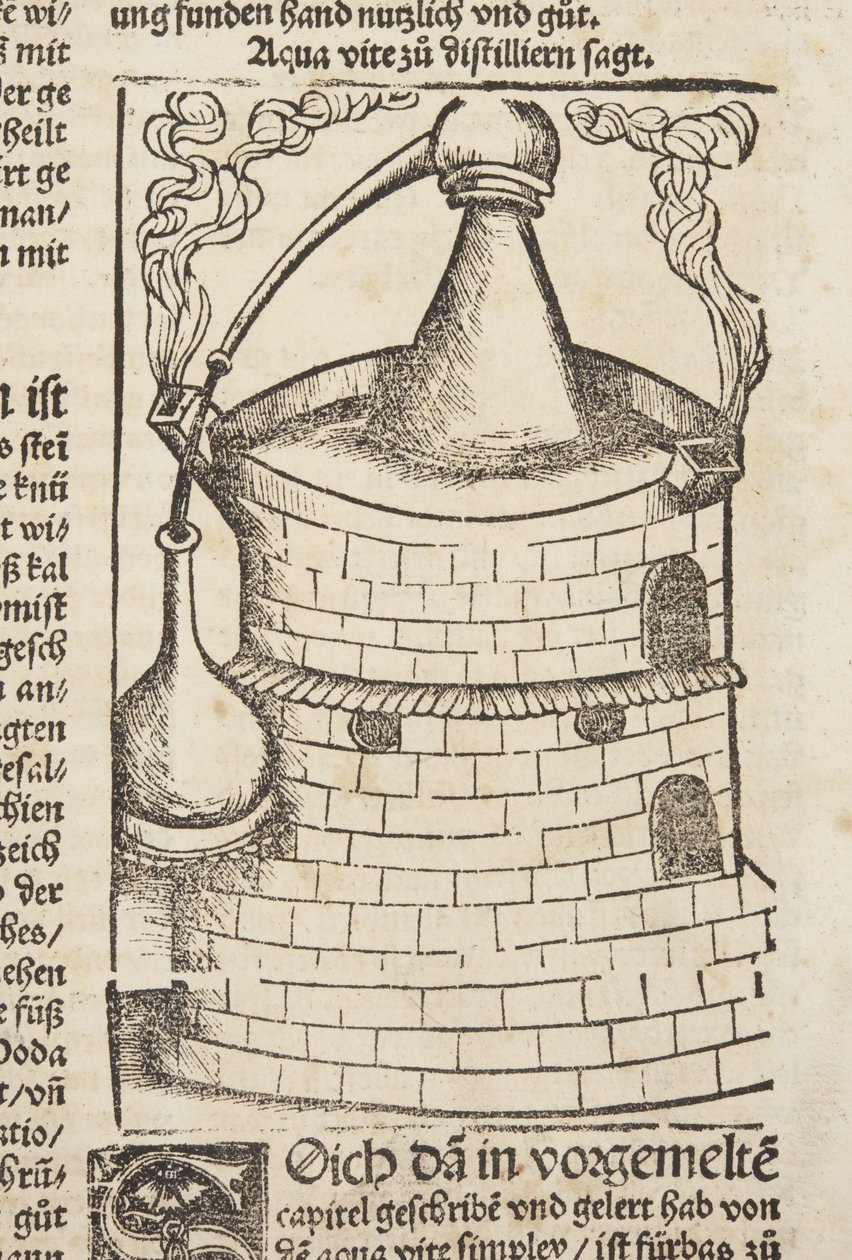 A könyv lepárlása alkotó: Hieronymus Brunschwig