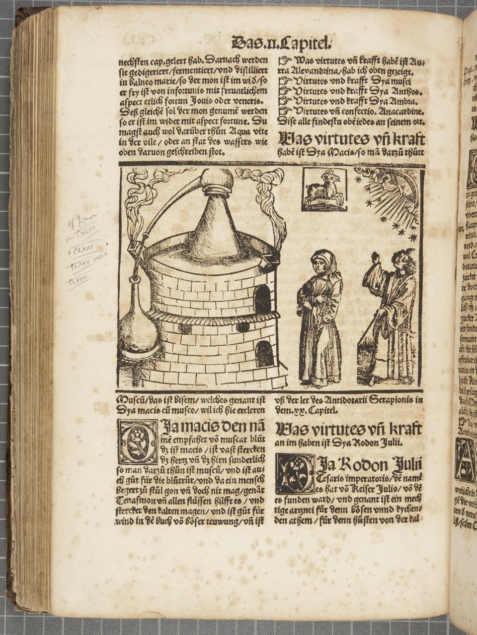 A könyv lepárlása alkotó: Hieronymus Brunschwig
