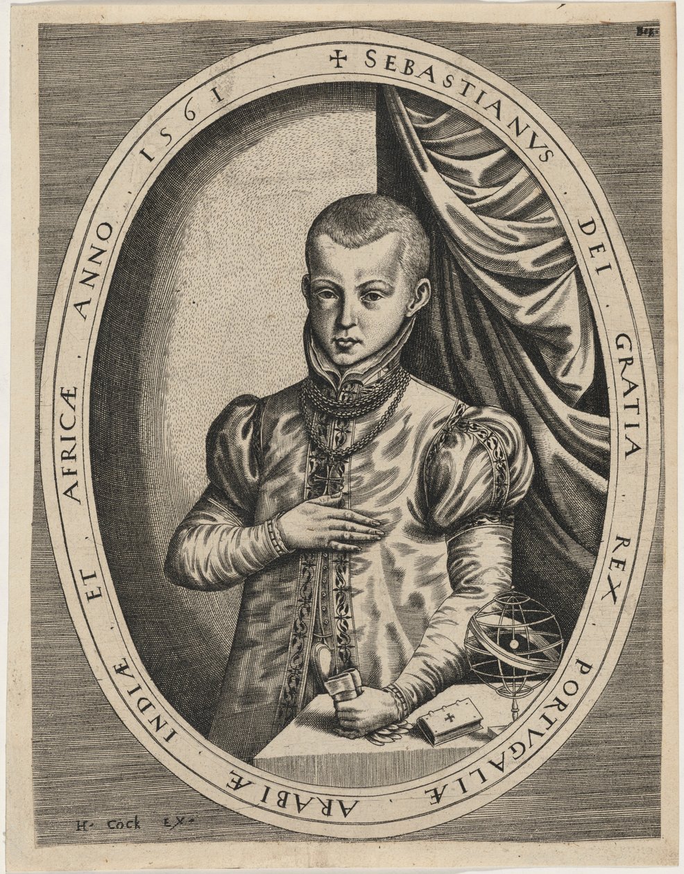 Sebastian, Portugália királya alkotó: Hieronymus Cock