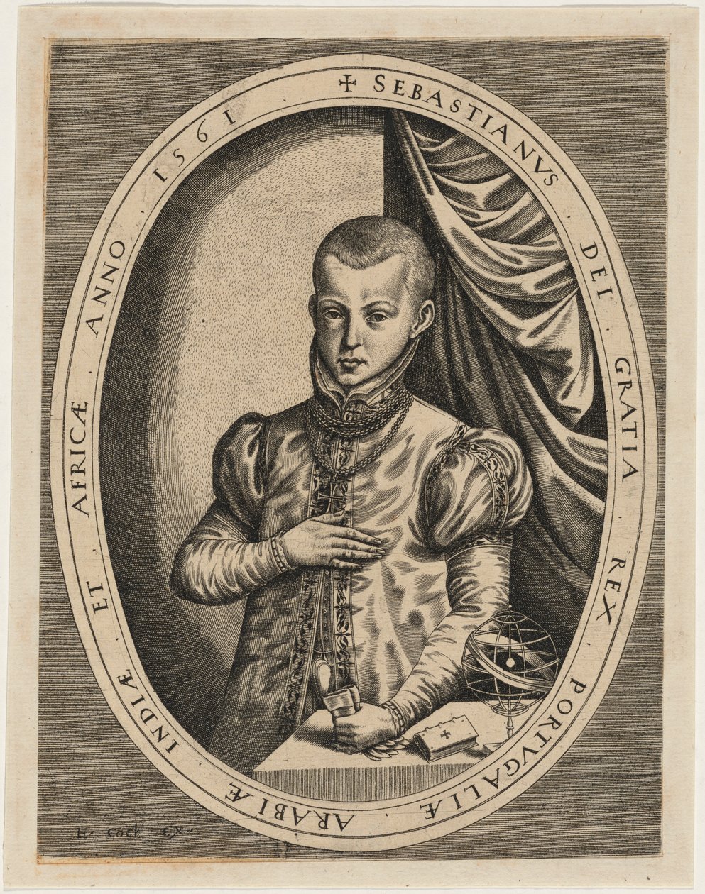 Sebastian, Portugália királya alkotó: Hieronymus Cock
