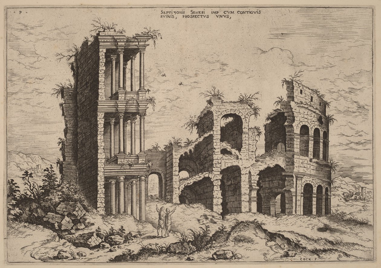 A Septizonium és a Colosseum alkotó: Hieronymus Cock