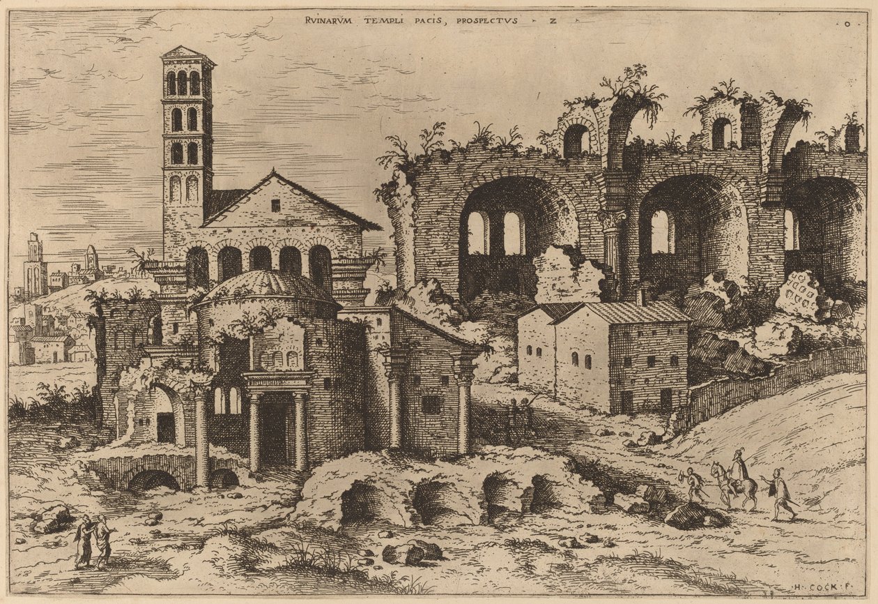 Augustus és Faustina temploma, Divus Romulus temploma és Konstantin bazilika alkotó: Hieronymus Cock