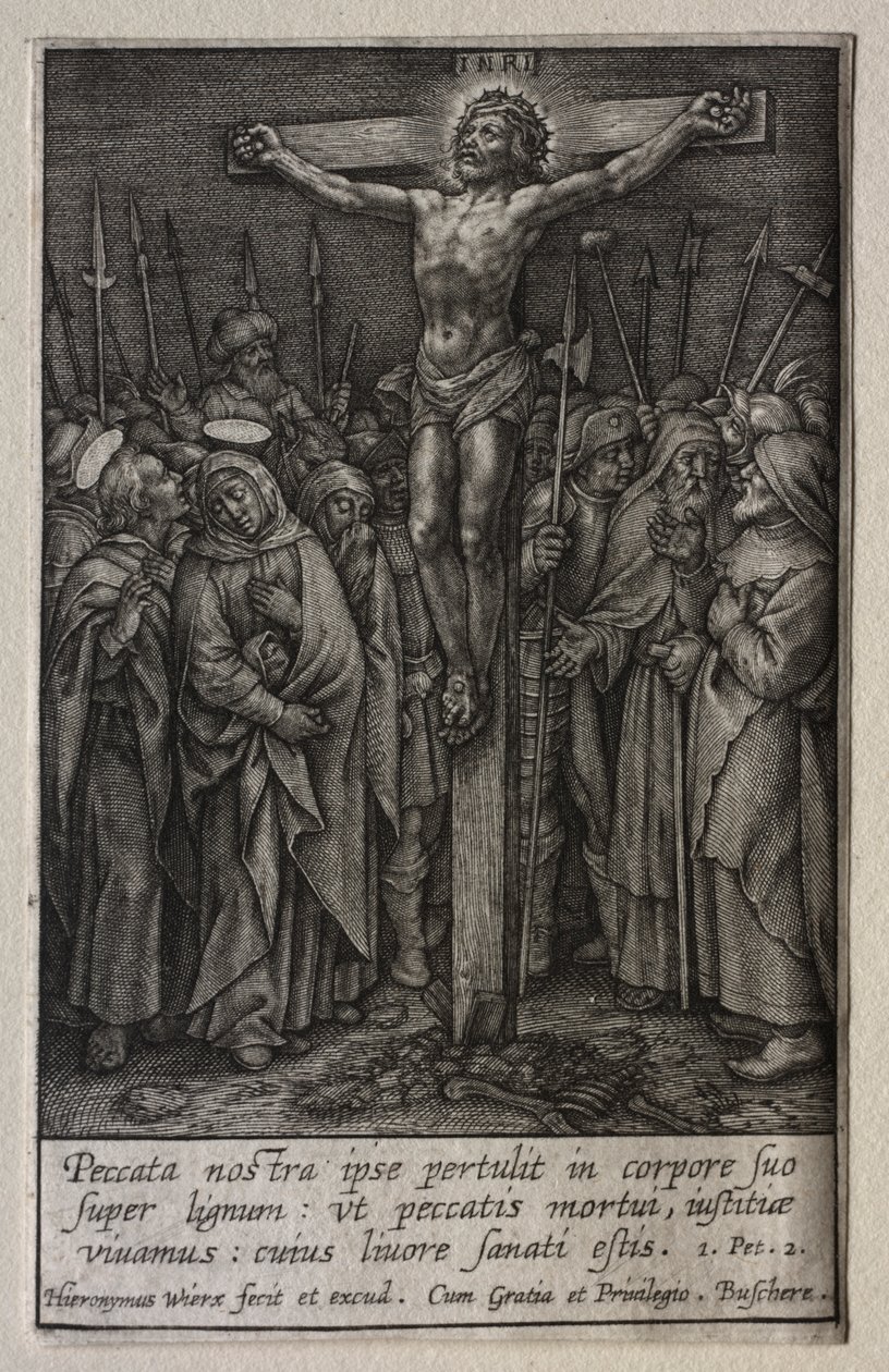A szenvedés: Megfeszített Krisztus alkotó: Hieronymus Wierix