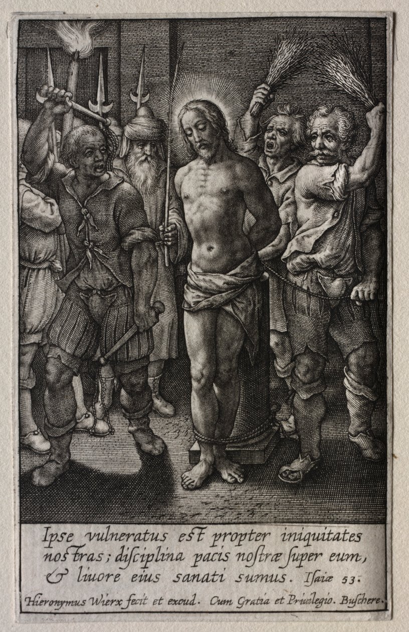 A szenvedély: A korbácsolás alkotó: Hieronymus Wierix