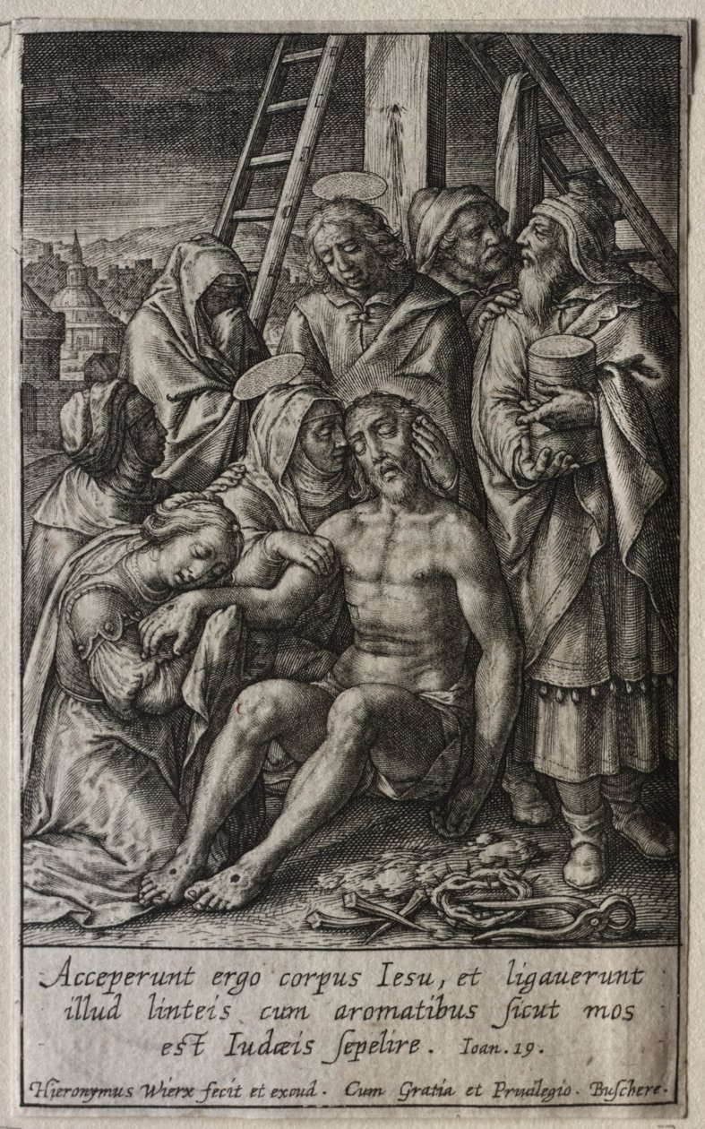 A szenvedély: A sirató alkotó: Hieronymus Wierix
