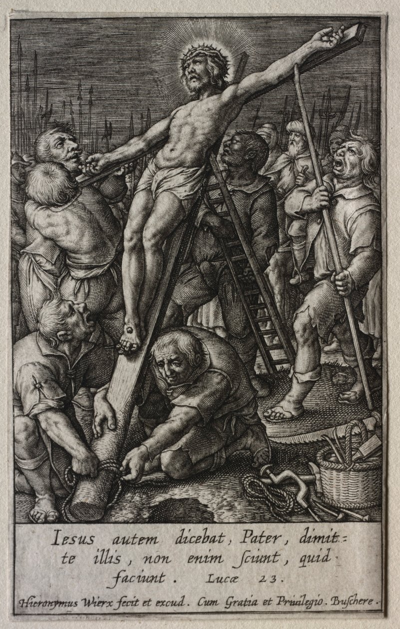A szenvedés: Krisztus keresztre feszítése. alkotó: Hieronymus or Jerome Wierix