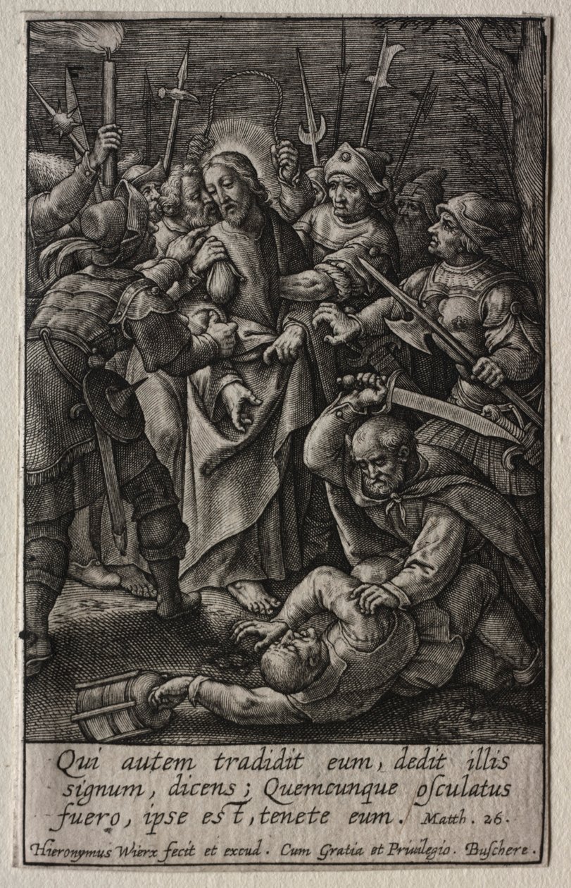 A szenvedés: Krisztus árulása. alkotó: Hieronymus or Jerome Wierix