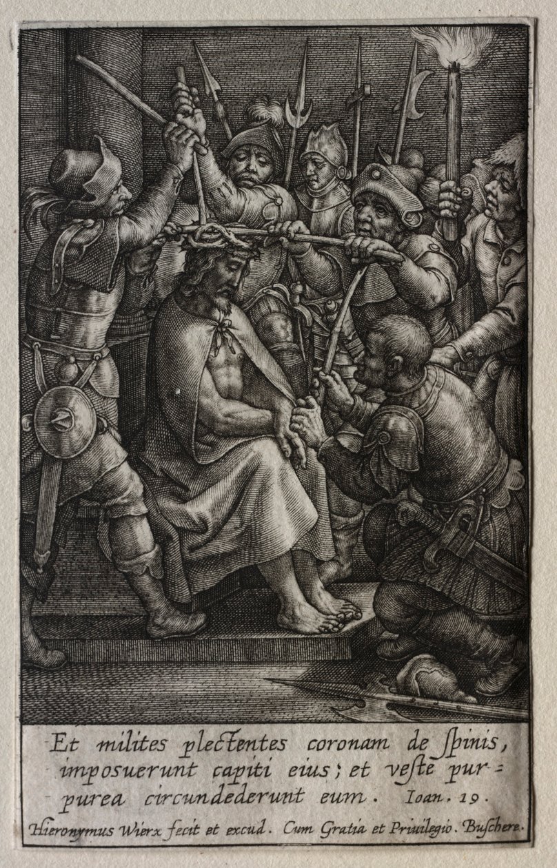 A szenvedély: A tövisekkel való megkoronázás. alkotó: Hieronymus or Jerome Wierix