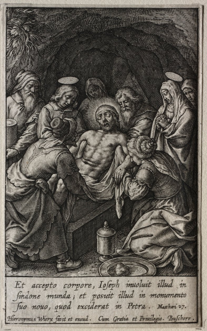 A szenvedély: A síremlék. alkotó: Hieronymus or Jerome Wierix