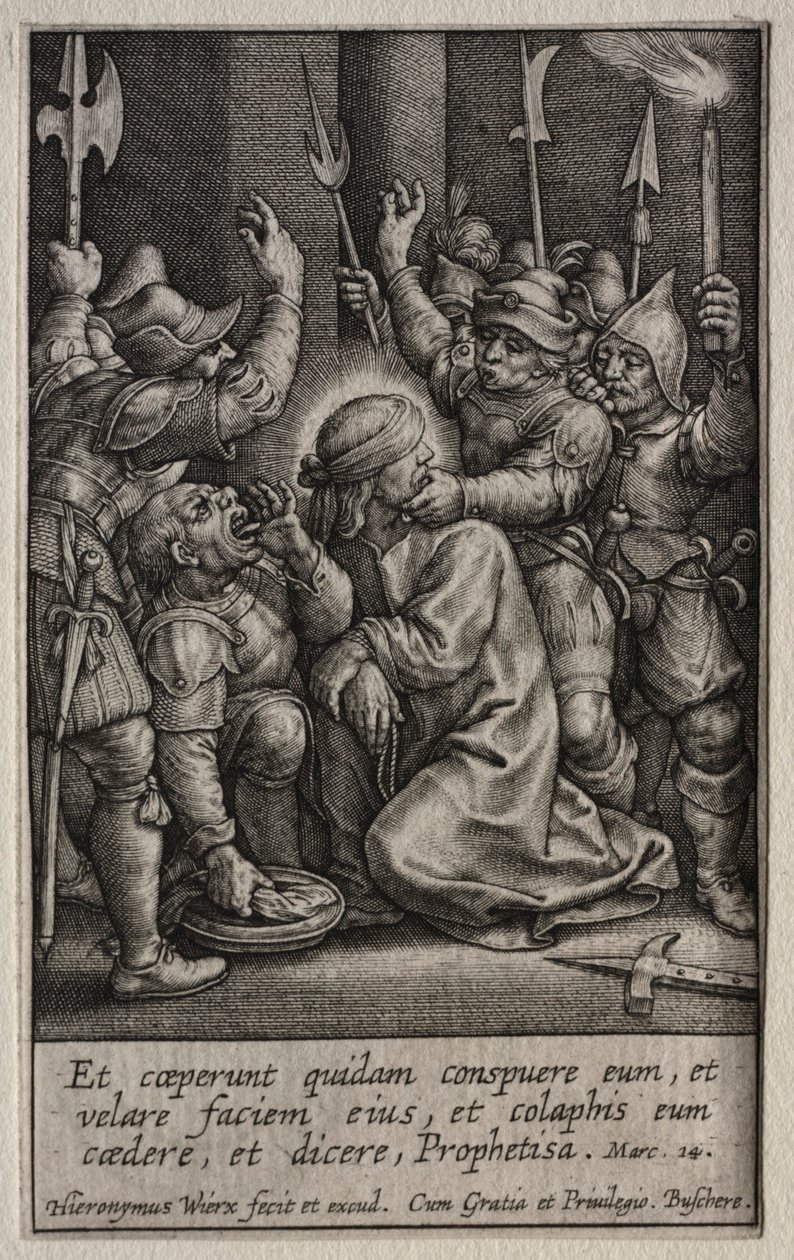 A szenvedés: Krisztus kigúnyolása. alkotó: Hieronymus or Jerome Wierix
